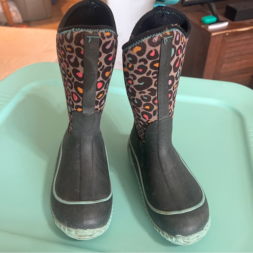 Colorful Leopard Kids' Rain Boots
